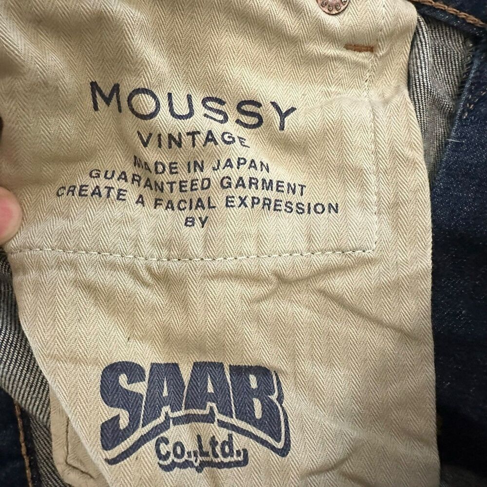 VTG Moussy Glendora Flare Jeans Japanese Selvedge Women’s 30 X 28.5 High Rise - Picture 7 of 16